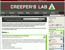 Tablet Screenshot of creeperslab.net